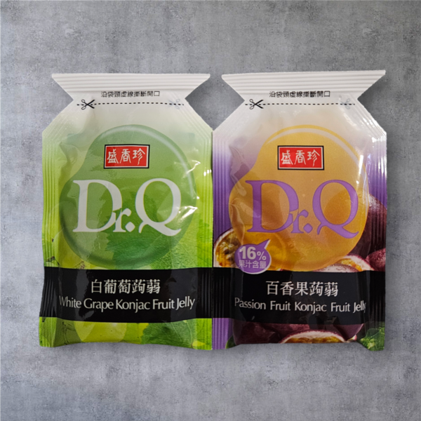 【盛香珍】Dr. Q蒟蒻果凍 - 百香果/白葡萄口味 (500g/袋)